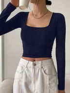 Square Neck Crop Tee