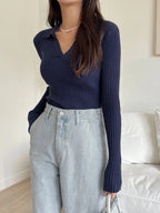 Casual Slim Fit Turtleneck Long Sleeve Sweater