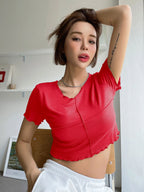 Lettuce Trim Crop Tee