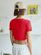 Lettuce Trim Crop Tee