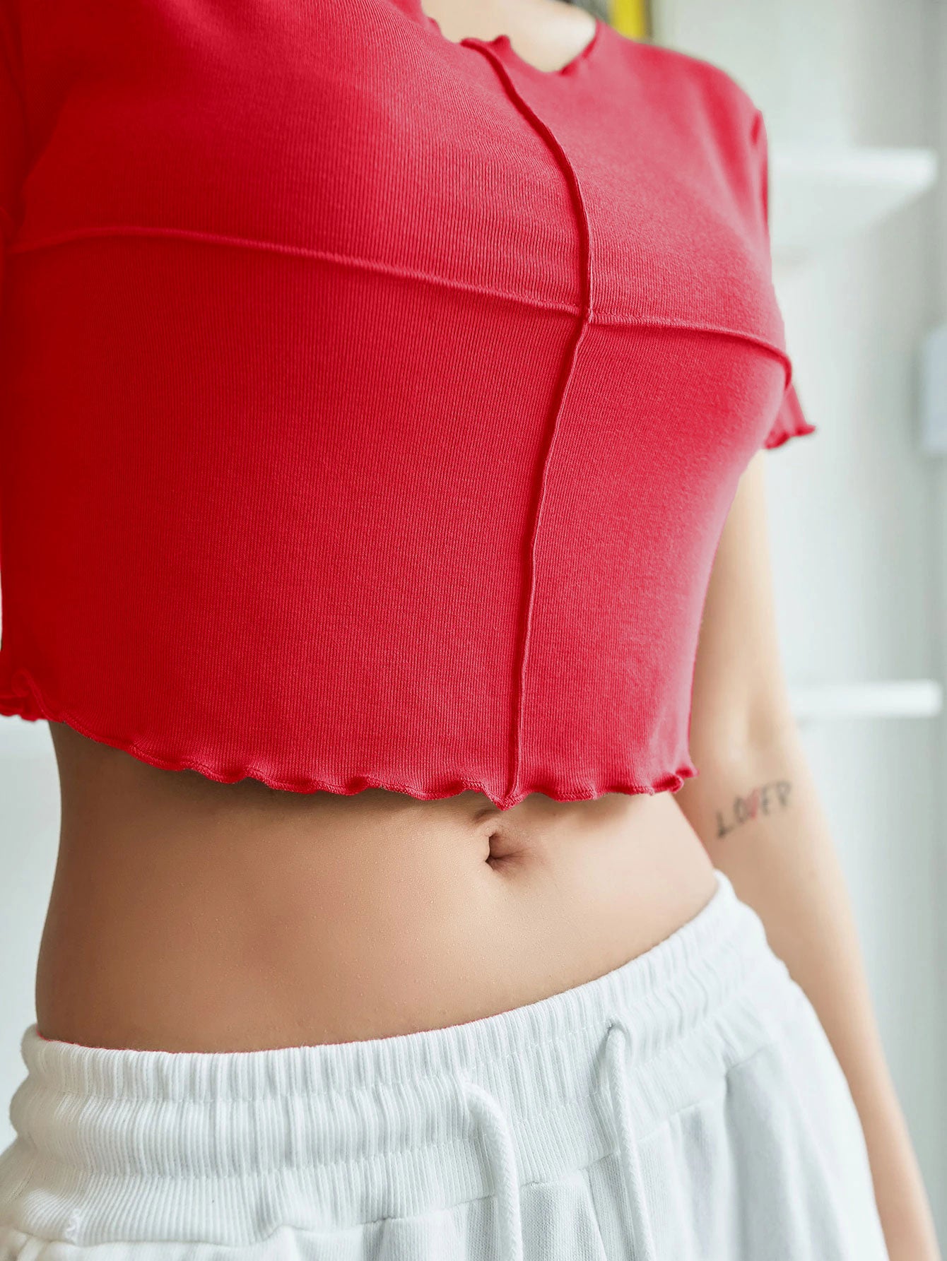 Lettuce Trim Crop Tee