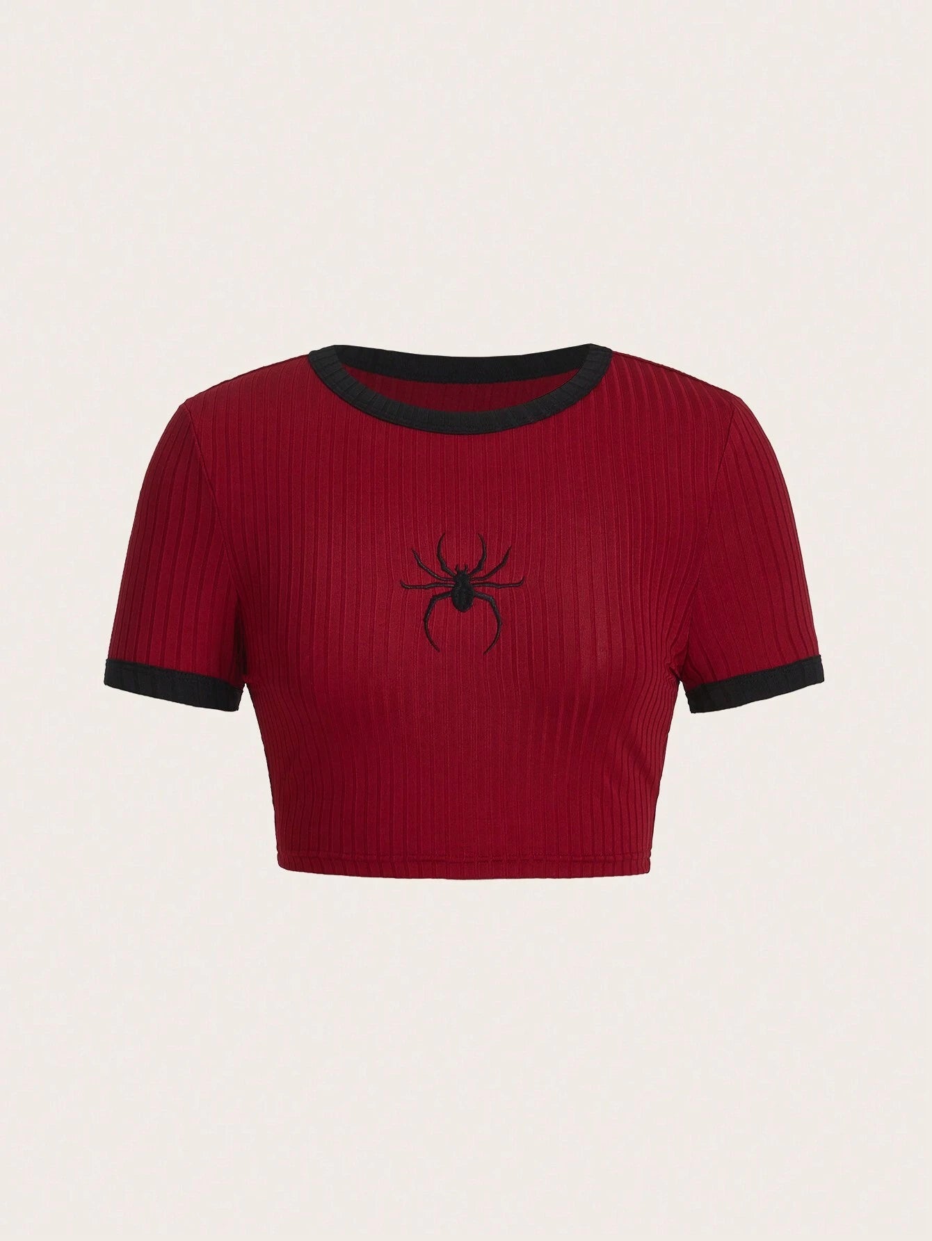 Spider Short Sleeve Crop T-Shirt