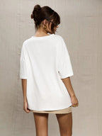 Oversized Baseball T-Shirt Casual Cute Graphic Tee