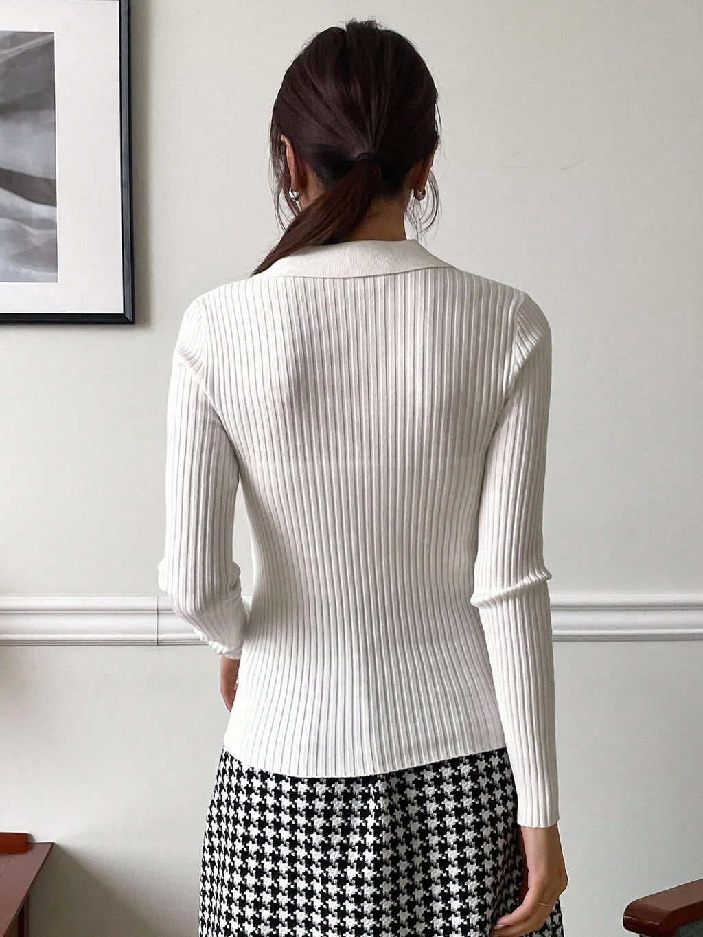 Casual Slim Fit Turtleneck Long Sleeve Sweater