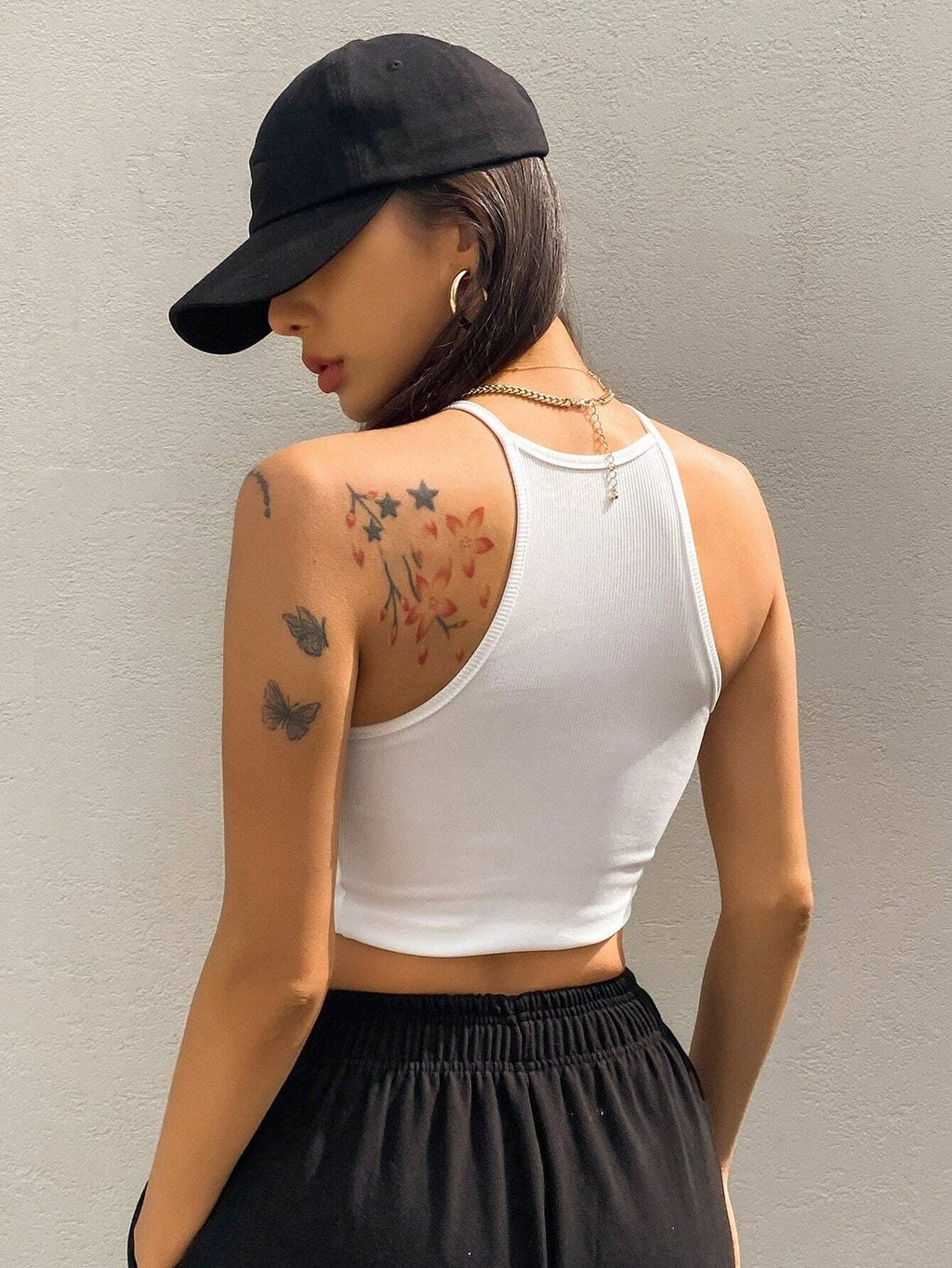 Solid Color Halter Top Going Out Tops Tank Tops